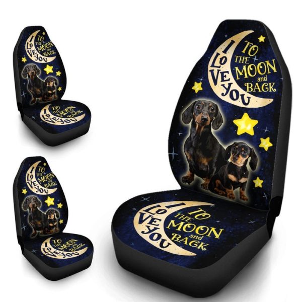 Cute Dachshund Car Seat Covers Custom Dachshund Dog Car Accessories