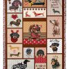 Cute Happy Dachshund Velveteen Blanket