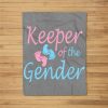 Cute Keeper Of Gender – Baby Reveal Party Gift Idea Fleece Blanket