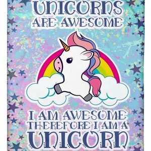 Cute Unicorn Are Awesome Blanket