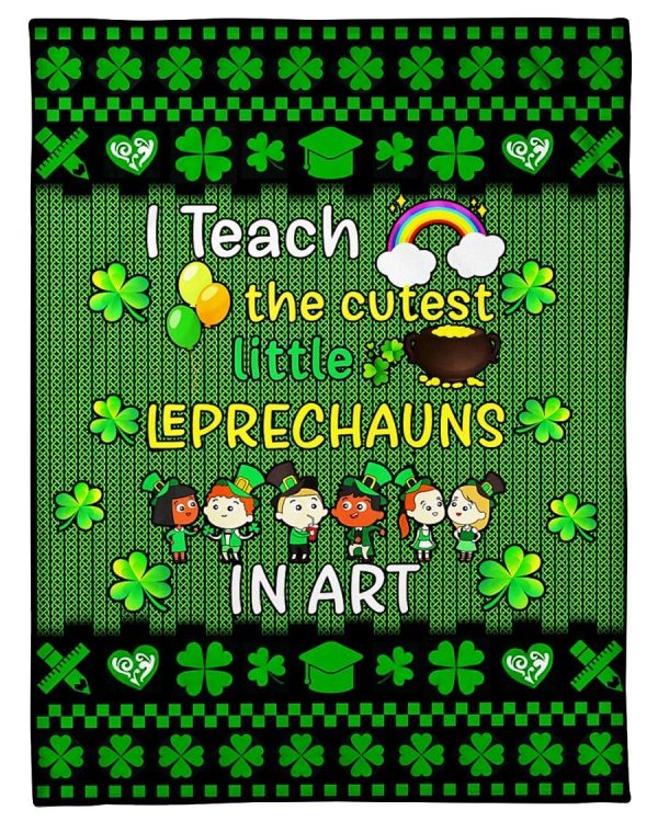 Cutest Little Leprechauns In Art Blanket