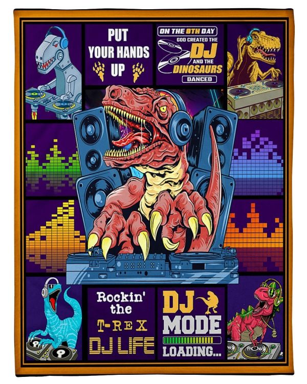 DJ Dinosaur Blanket