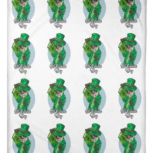 DJ Panda St Patricks Dance Together Blanket