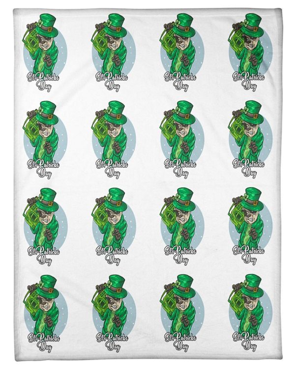 DJ Panda St Patricks Dance Together Blanket