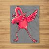 Dabbing Flamingo Men Women Boys Girls Dab Dance Gifts Fleece Blanket