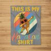 Dabbing Pineapple Women Men Boys Girls This Is My Hawaiian Fleece Blanket