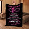 Dad Gift For Daughter Love You For The Rest Of Mine Throw Blanket