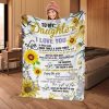 Dad Gift For Daughter Never Forget I Love You Throw Blanket