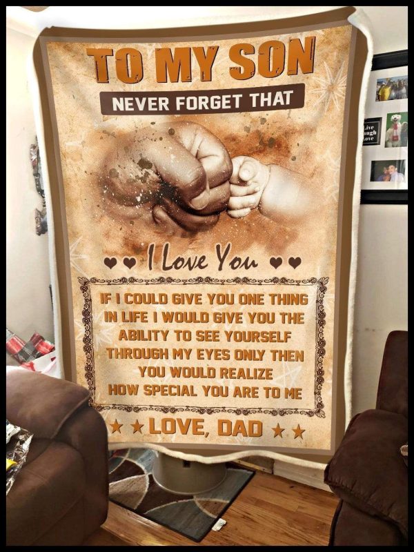 Dad Gift For Son How Special You Are To Me Blanket