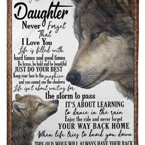 Dad To Daughter Never Forget That I Love You Blanket