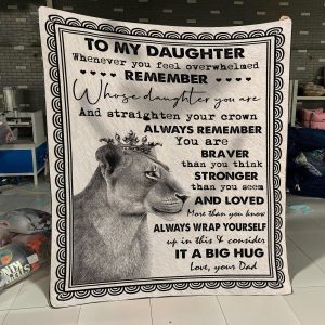 Dad To Daughter – Whenever You Feel Overwhelmed – Blanket