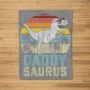 Daddysaurus T Rex Dinosaur Daddy Saurus Family Matching Fleece Blanket