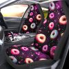 Dark Theme Donuts Car Seat Covers Custom Girly Pattern Car Accessories