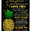 Daughter Dad Be A Pineapple Blanket