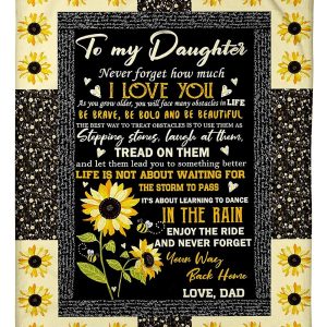 Daughter Dad Your Way Back Home Blanket