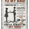 Daughter Gift For Dad You’ll Always Be My Hero Blanket