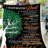 Daughter Giving Dad  Thank You For Believing In Me Blanket