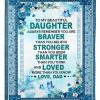 Daughter  – To My Beautiful Daughter Always Remember You Are Braver Than You Believe Stronger Than You Think Loved More Than You Know Blanket