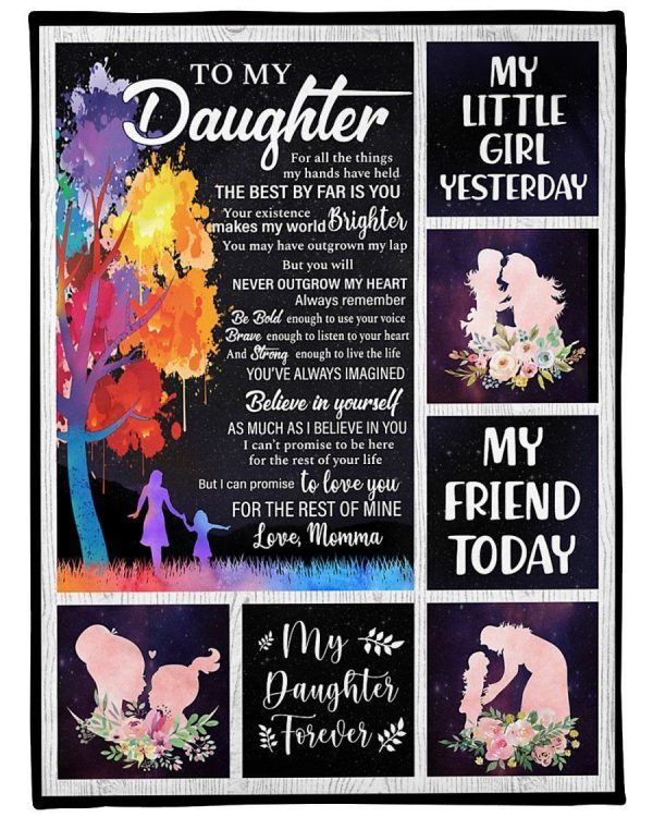 Daughter  – To My Daughter Be Bold Enough To Use Your Voice Brave Enough To Listen To Your Heart Strong Enough To Live The Life My Daughter Forever Blanket