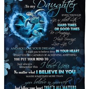 Daughter  – To My Daughter Follow Your Dreams And I Want You To Believe Deep In Your Heart Just Follow Your Heart That’S All Matters Blanket