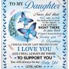 Daughter  – To My Daughter If I Had To Choose Between Loving And Breathing I Would Use My Last Breath To Say I Love You Blanket