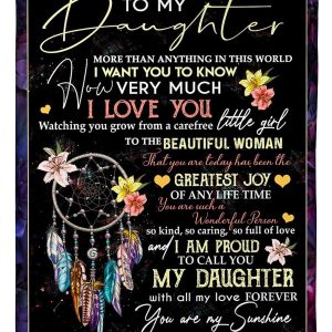 Daughter  – To My Daughter More Than Anything In This World I Want You To Know How Very Much I Love You Blanket