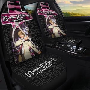 Death Note Light Yagami Car Seat Covers Custom Anime Car Accessories