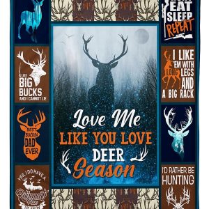 Deer Love Me Like You Love Blanket