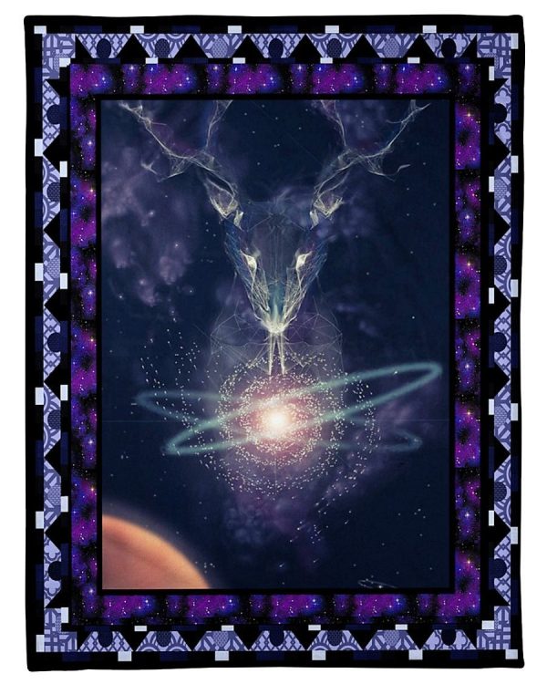 Deer Triangle Galaxy Blanket