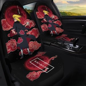 Deidara Akatsuki Car Seat Covers Custom Anime Car Accessories