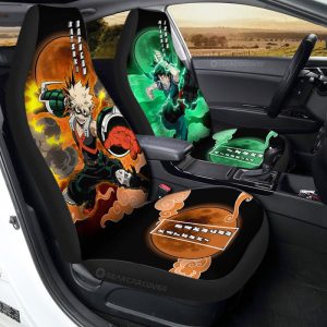 Deku And Bakugo Car Seat Covers Custom My Hero Academia Anime Car Accessories