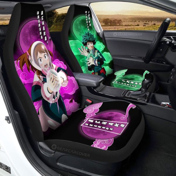 Deku And Uraraka Car Seat Covers Custom Car Accessories