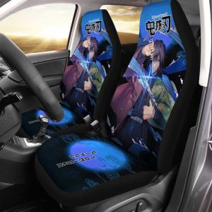 Demon Slayer Giyuu Car Seat Covers Custom Anime Car Accessories