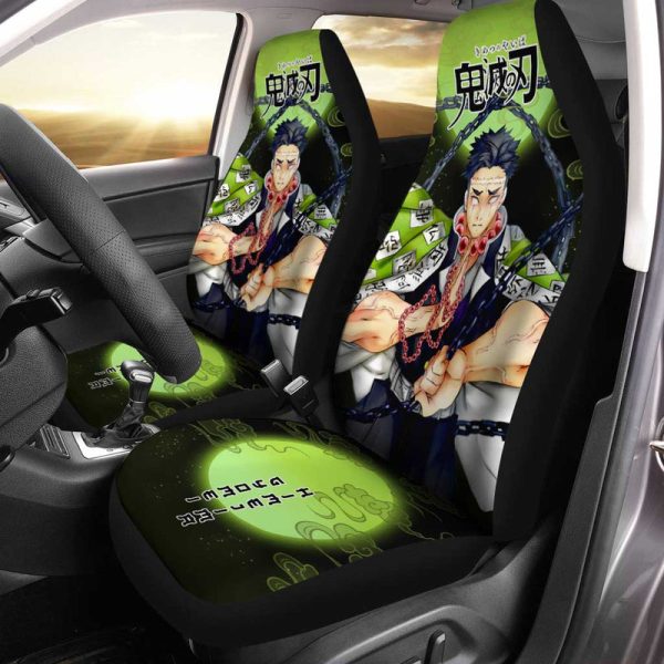 Demon Slayer Gyomei Himejima Car Seat Covers Custom Anime Car Accessories