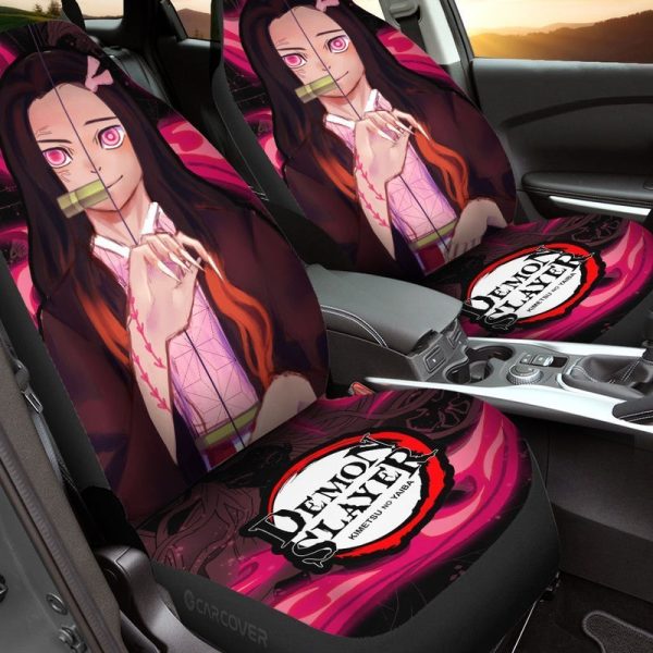 Demon Slayer Nezuko Seat Covers For Car Custom Anime Car Accessories