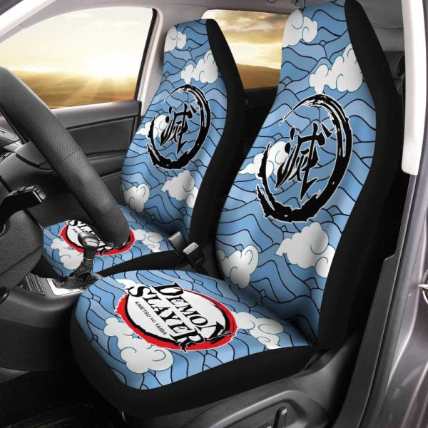 Demon Slayer Sakonji Uniform Car Seat Covers Custom Anime Car Interior Accessories