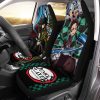 Demon Slayer Tanjiro And Giyuu Car Seat Covers Custom Breathing Anime Car Accessories