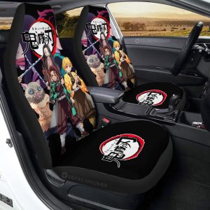 Demon Slayer Team Car Seat Covers Custom Demon Slayer Anime Car Accessories