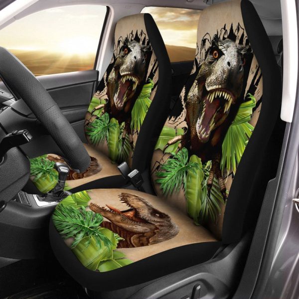 Dinosaur T-Rex Car Seat Covers Custom Car Accessories