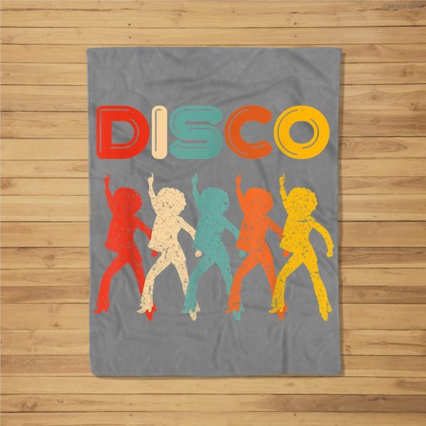 Disco 70S Disco Themed Vintage Retro Dancing Fleece Blanket