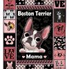 Dog Boston Terrier Mama Blanket