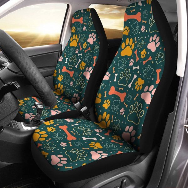 Dog Paws Car Seat Covers Custom Car Accessories For Dog Lovers