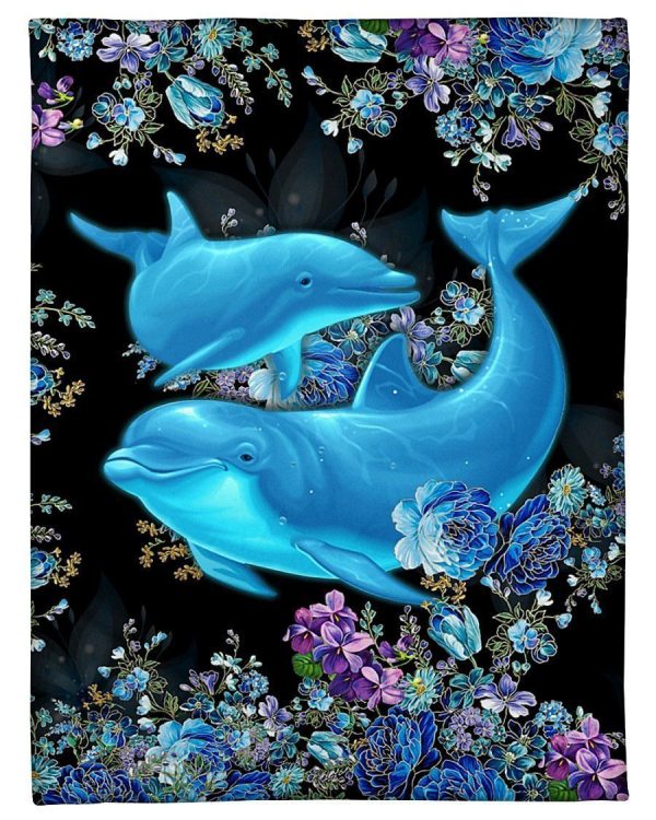 Dolphins Custom Design For Animal Lovers Blanket