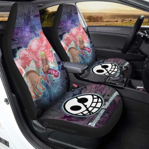 Donquixote Doflamingo Car Seat Covers Custom Car Accessories Manga Galaxy Style