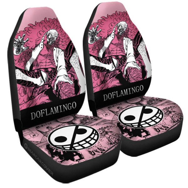 Donquixote Doflamingo Car Seat Covers Custom One Piece Anime Car Accessories