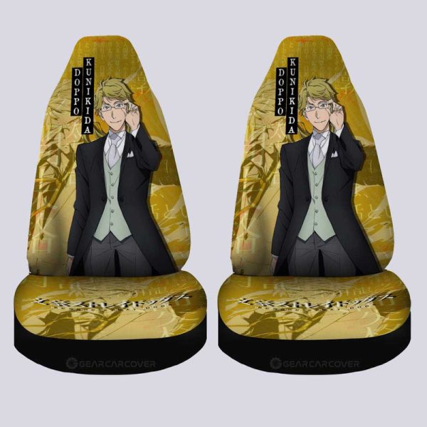 Doppo Kunikida Car Seat Covers Custom Bungou Stray Dogs Anime Car Accessories