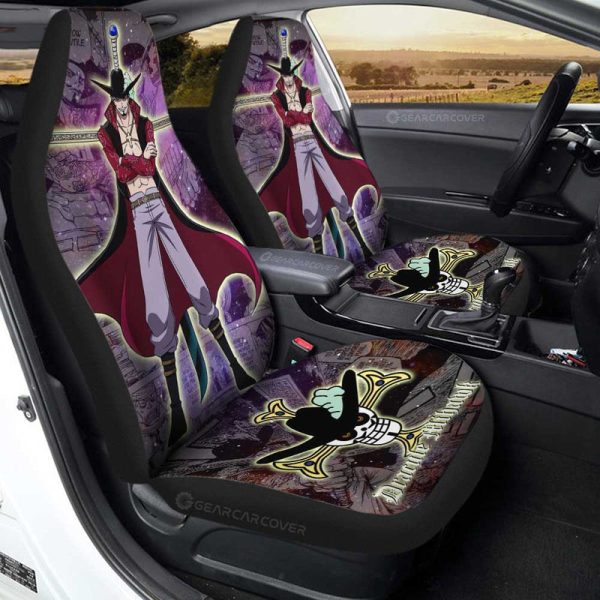 Dracule Mihawk Car Seat Covers Custom Car Accessories Manga Galaxy Style