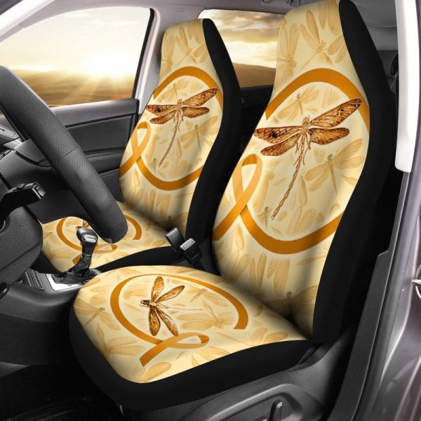 Dragonfly Car Seat Covers Custom Apprendiz Cancer Car Accessories Meaningful Gifts