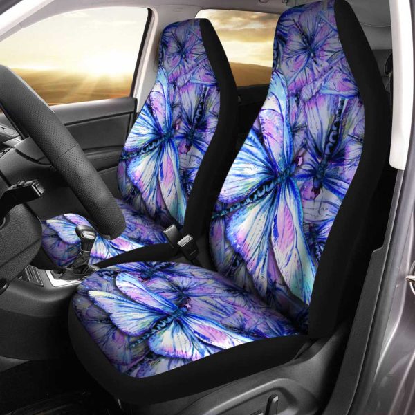 Dragonfly Car Seat Covers Custom Cool Car Accessories Gift Idea