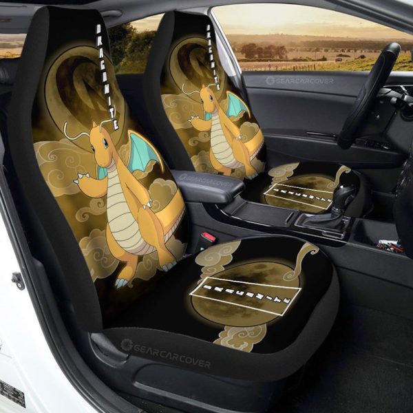 Dragonite Car Seat Covers Custom Anime Car Accessories For Anime Fans